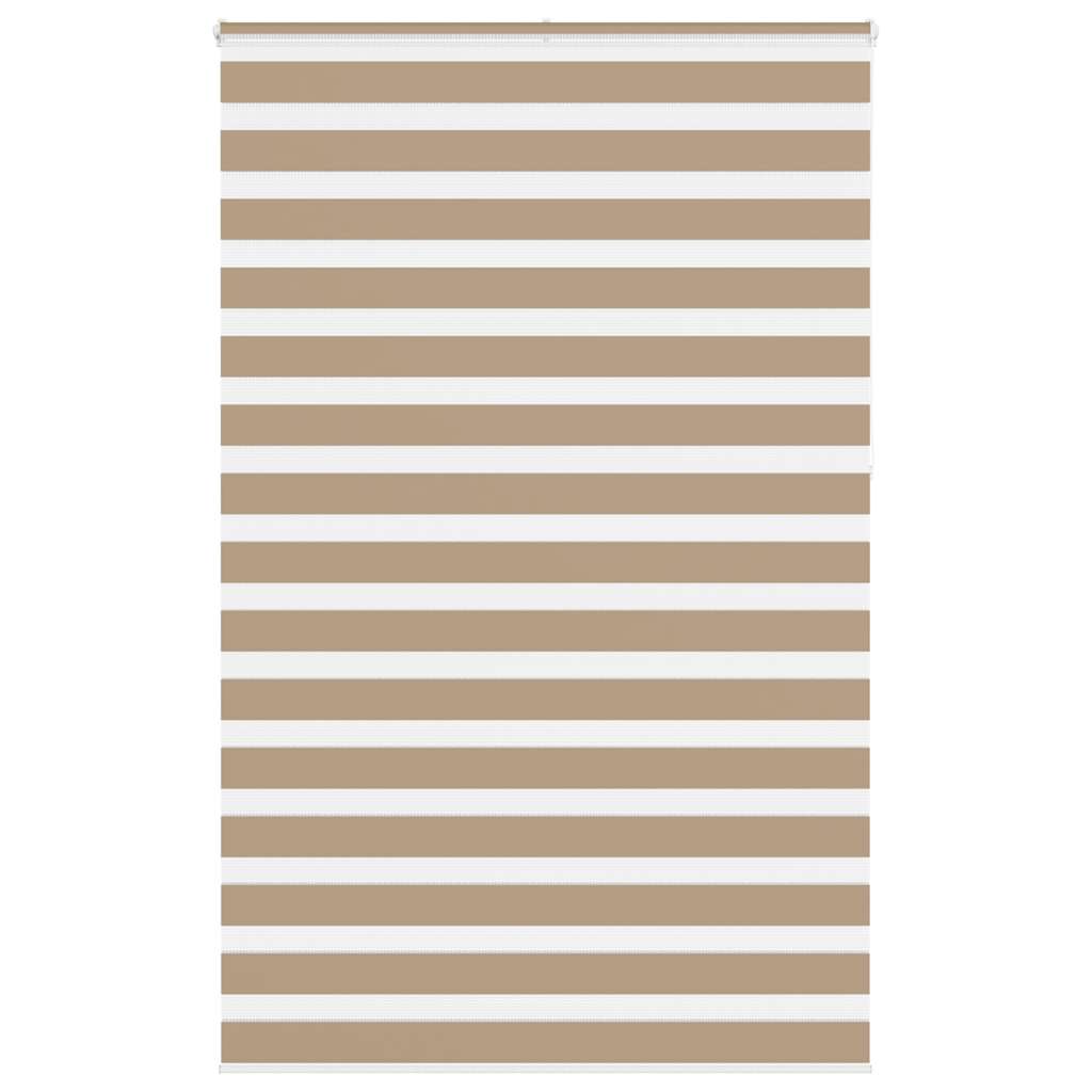 4014607_1.jpg vidaXL Zebrová roleta pieskovo hnedá 140x230 cm šírka látky 135,9 cm polyester – Obrázok 1