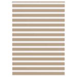 vidaXL Zebrová roleta pieskovo hnedá 155x230 cm šírka látky 150,9 cm polyester