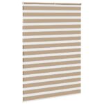 vidaXL Zebrová roleta pieskovo hnedá 155x230 cm šírka látky 150,9 cm polyester – Obrázok 4