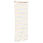 vidaXL Zebra roleta mramorová béžová 55x100 cm šírka látky 50,9 cm polyester – Obrázok 4