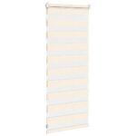 vidaXL Zebra roleta mramorová béžová 65x100 cm šírka látky 60,9 cm polyester – Obrázok 4