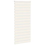 vidaXL Zebra roleta mramorová béžová 110x200 cm šírka látky 105,9 cm polyester – Obrázok 3