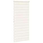 vidaXL Zebra roleta mramorová béžová 110x200 cm šírka látky 105,9 cm polyester – Obrázok 4