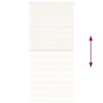 vidaXL Zebra roleta mramorová béžová 105x230 cm šírka látky 100,9 cm polyester – Obrázok 5