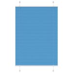 vidaXL Plisovaná roleta modrá 100x100 cm, šírka látky 99,4 cm, polyester