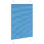 vidaXL Plisovaná roleta modrá 100x100 cm, šírka látky 99,4 cm, polyester – Obrázok 3