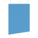 vidaXL Plisovaná roleta modrá 110x100 cm, šírka látky 109,4 cm, polyester – Obrázok 4