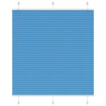 vidaXL Plisovaná roleta modrá 115x100 cm, šírka látky 114,4 cm, polyester