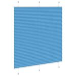 vidaXL Plisovaná roleta modrá 115x100 cm, šírka látky 114,4 cm, polyester – Obrázok 4