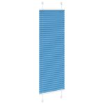 vidaXL Plisovaná roleta modrá 40x150 cm šírka látky 39,4 cm polyester – Obrázok 3