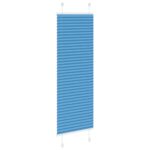 vidaXL Plisovaná roleta modrá 50x150 cm šírka látky 49,4 cm polyester – Obrázok 4