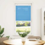 vidaXL Plisovaná roleta modrá 55x150 cm šírka látky 54,4 cm polyester – Obrázok 2