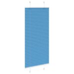 vidaXL Plisovaná roleta modrá 60x150 cm, šírka látky 59,4 cm, polyester – Obrázok 3