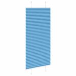 vidaXL Plisovaná roleta modrá 65x150 cm šírka látky 64,4 cm polyester – Obrázok 4