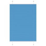 vidaXL Plisovaná roleta modrá 85x150 cm šírka látky 84,4 cm polyester