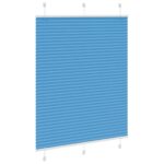 vidaXL Plisovaná roleta modrá 110x150 cm, šírka látky 109,4 cm, polyester – Obrázok 3