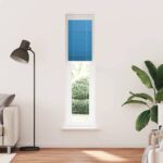 vidaXL Plisovaná roleta modrá 40x200 cm šírka látky 39,4 cm polyester – Obrázok 2