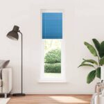 vidaXL Plisovaná roleta modrá 55x200 cm šírka látky 54,4 cm polyester – Obrázok 2