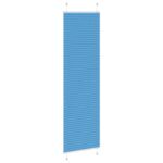 vidaXL Plisovaná roleta modrá 55x200 cm šírka látky 54,4 cm polyester – Obrázok 4