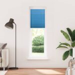 vidaXL Plisovaná roleta modrá 65x200 cm, šírka látky 64,4 cm, polyester – Obrázok 2