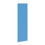vidaXL Plisovaná roleta modrá 65x200 cm, šírka látky 64,4 cm, polyester – Obrázok 4