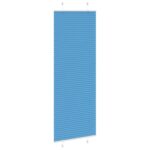 vidaXL Plisovaná roleta modrá 70x200 cm šírka látky 69,4 cm polyester – Obrázok 3