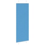 vidaXL Plisovaná roleta modrá 80x200 cm šírka látky 79,4 cm polyester – Obrázok 3
