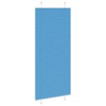 vidaXL Plisovaná roleta modrá 85x200 cm Šírka látky 84,4 cm Polyester – Obrázok 4