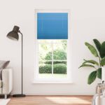 vidaXL Plisovaná roleta modrá 100x200 cm, šírka látky 99,4 cm, polyester – Obrázok 2