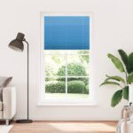 vidaXL Plisovaná roleta modrá 110x200 cm, šírka látky 109,4 cm, polyester – Obrázok 2
