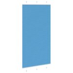vidaXL Plisovaná roleta modrá 110x200 cm, šírka látky 109,4 cm, polyester – Obrázok 3