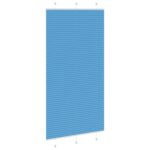 vidaXL Plisovaná roleta modrá 110x200 cm, šírka látky 109,4 cm, polyester – Obrázok 4