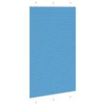 vidaXL Plisovaná roleta modrá 115x200 cm Šírka látky 114,4 cm Polyester – Obrázok 4