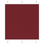 vidaXL Plisovaná roleta bordová červená 115x100 cm šírka látky 114,4 cm polyester