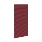 vidaXL Plisovaná roleta bordová červená 55x150 cm šírka látky 54,4 cm polyester – Obrázok 4