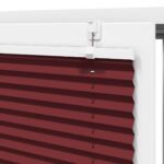 vidaXL Plisovaná roleta bordová červená 60x200 cm šírka látky 59,4 cm polyester – Obrázok 9