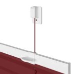 vidaXL Plisovaná roleta bordová červená 65x200 cm šírka látky 64,4 cm polyester – Obrázok 10