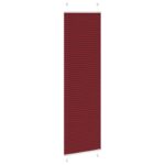 vidaXL Plisovaná roleta bordová červená 65x200 cm šírka látky 64,4 cm polyester – Obrázok 3