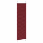 vidaXL Plisovaná roleta bordová červená 65x200 cm šírka látky 64,4 cm polyester – Obrázok 4