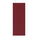 vidaXL Plisovaná roleta bordová červená 75x200 cm šírka látky 74,4 cm polyester
