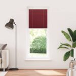 vidaXL Plisovaná roleta bordová červená 75x200 cm šírka látky 74,4 cm polyester – Obrázok 2