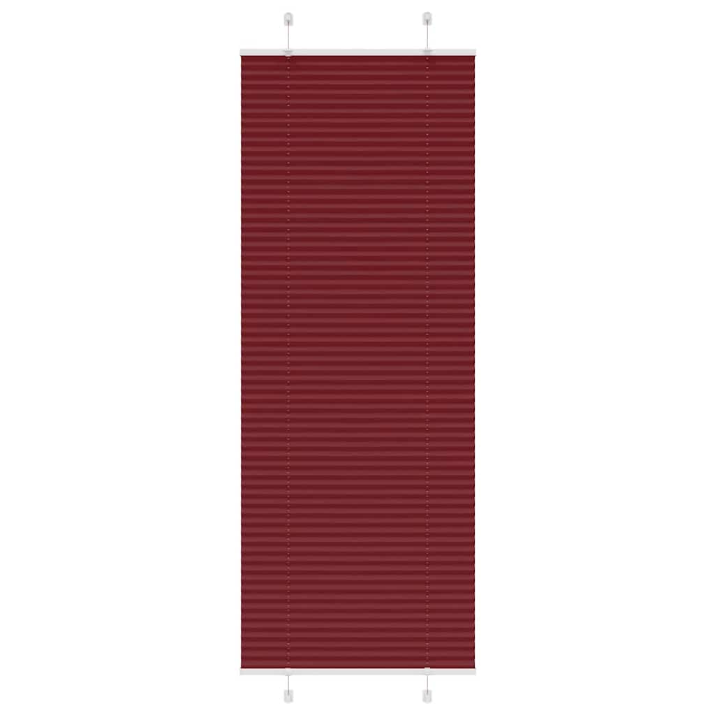 4015258_1.jpg vidaXL Plisovaná roleta bordová červená 80x200 cm šírka látky 79,4 cm polyester – Obrázok 1