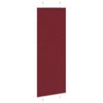 vidaXL Plisovaná roleta bordová červená 80x200 cm šírka látky 79,4 cm polyester – Obrázok 3
