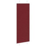 vidaXL Plisovaná roleta bordová červená 80x200 cm šírka látky 79,4 cm polyester – Obrázok 4