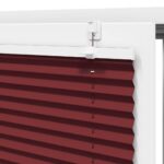vidaXL Plisovaná roleta bordová červená 80x200 cm šírka látky 79,4 cm polyester – Obrázok 9