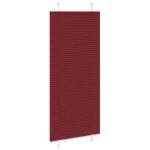 vidaXL Plisovaná roleta bordová červená 95x200 cm šírka látky 94,4 cm polyester – Obrázok 4
