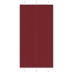 vidaXL Plisovaná roleta bordová červená 110x200 cm šírka látky 109,4 cm polyester