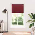 vidaXL Plisovaná roleta bordová červená 110x200 cm šírka látky 109,4 cm polyester – Obrázok 2