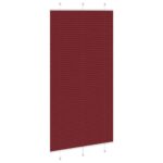 vidaXL Plisovaná roleta bordová červená 110x200 cm šírka látky 109,4 cm polyester – Obrázok 4