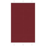vidaXL Plisovaná roleta bordová červená 115x200 cm šírka látky 114,4 cm polyester